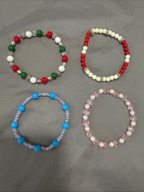 Handmade womans set of 4 bracelets